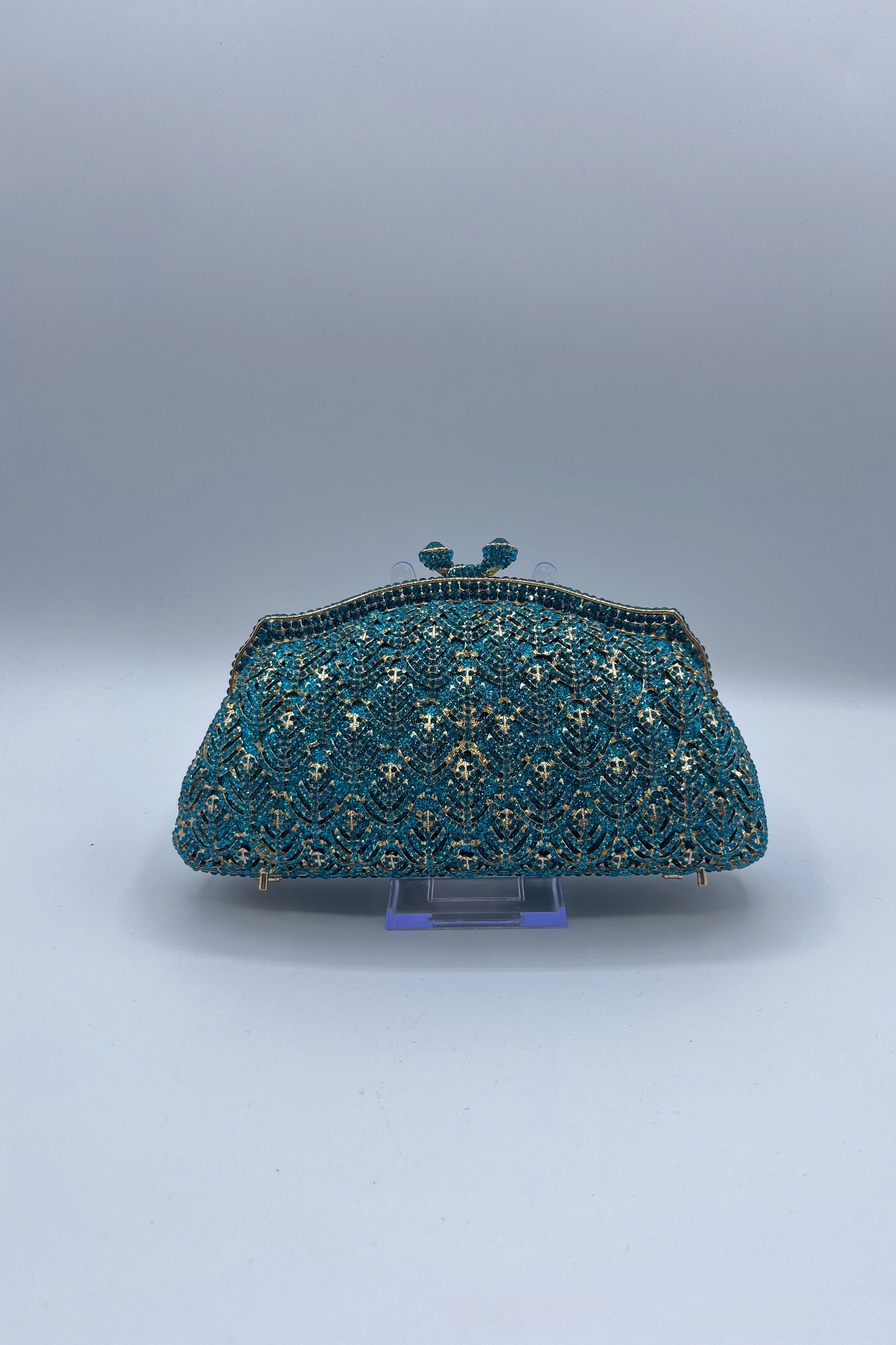 URetro Crystal Pattern Evening Clutch