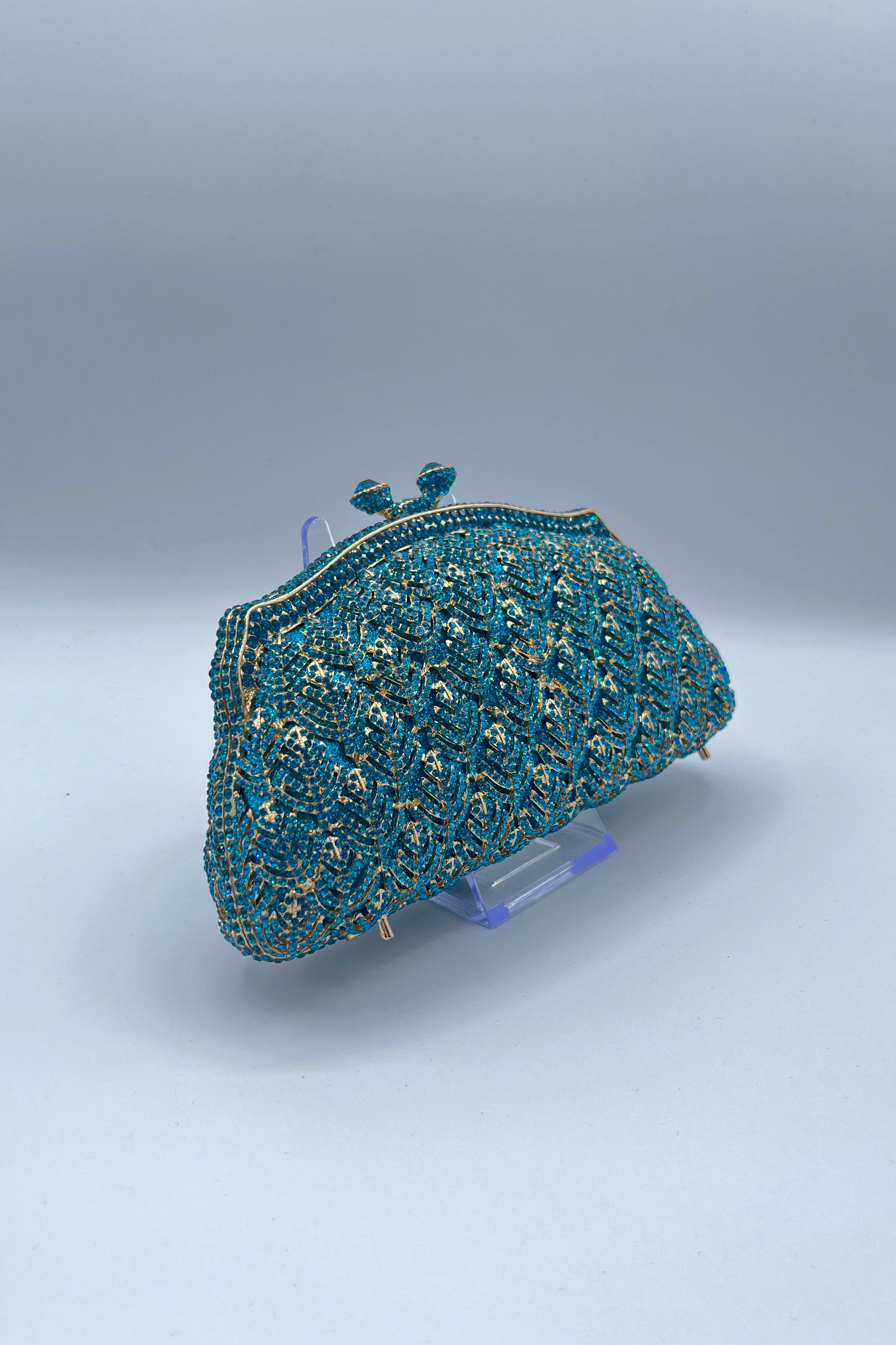 URetro Crystal Pattern Evening Clutch