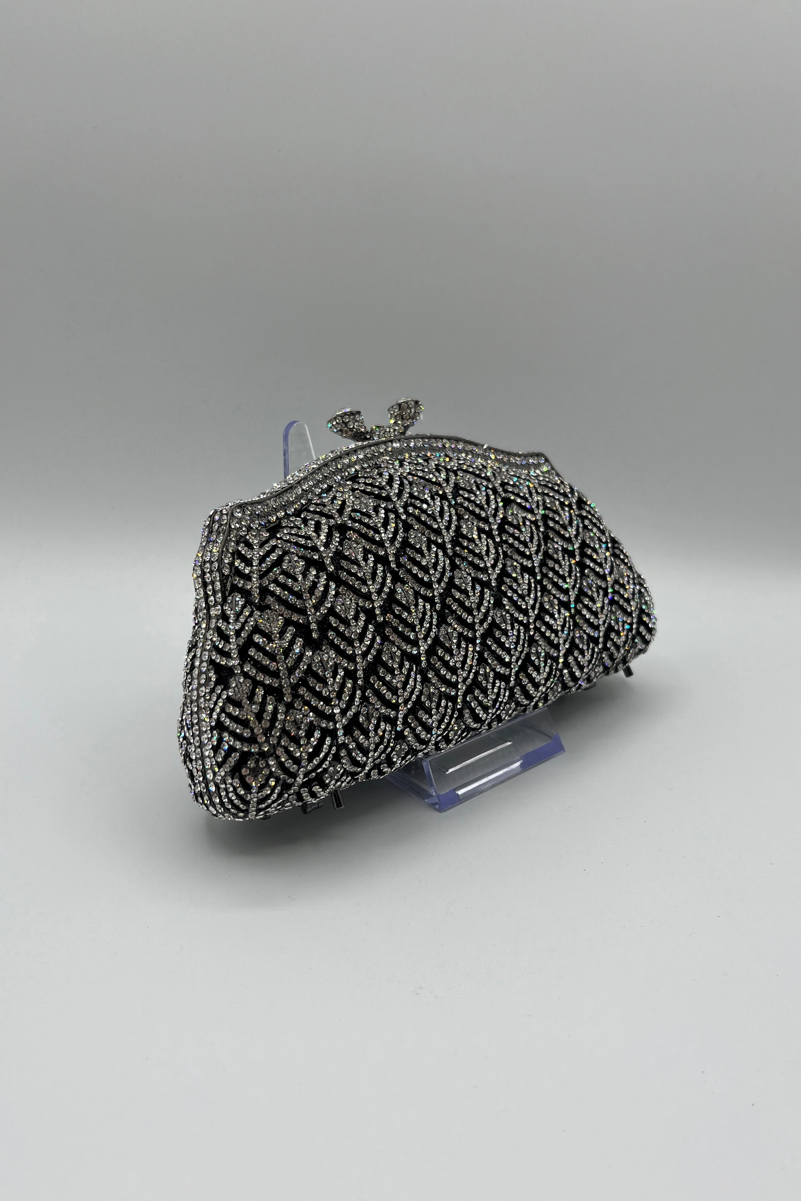 URetro Crystal Pattern Evening Clutch