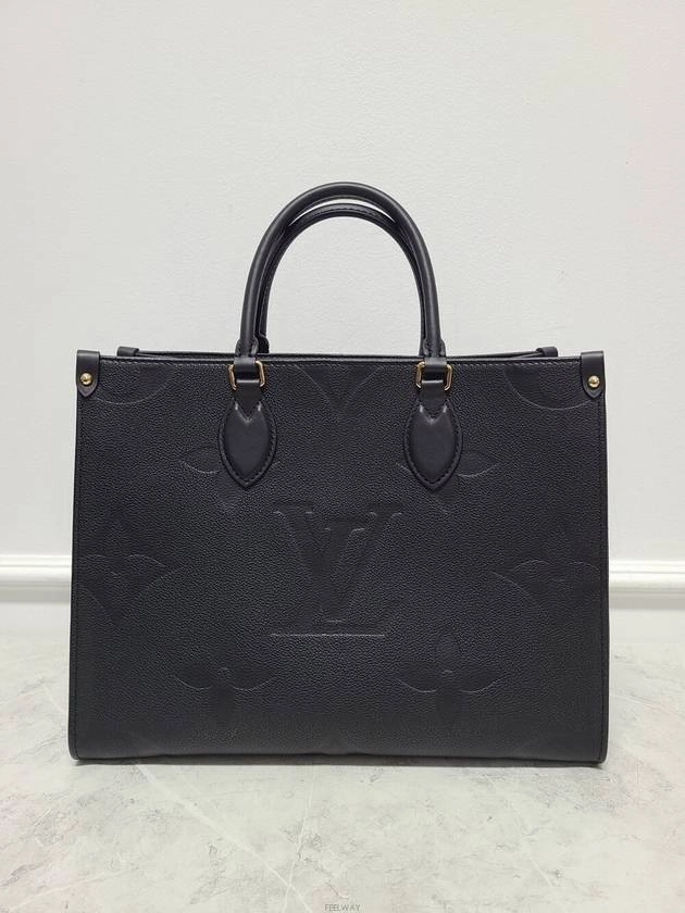 Used luxury goods Louis It MM Black Monogram Empreinte On the Go Tote Shoulder Bag
