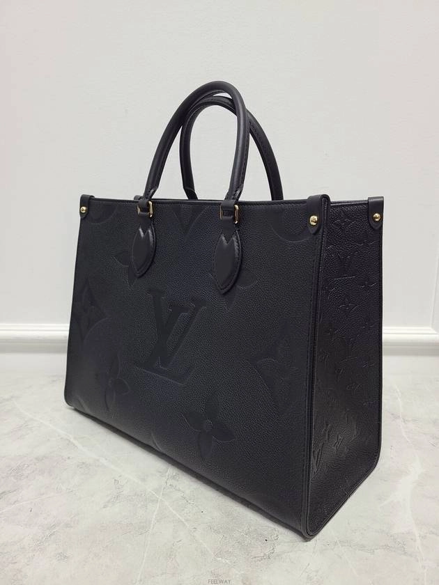 Used luxury goods Louis It MM Black Monogram Empreinte On the Go Tote Shoulder Bag