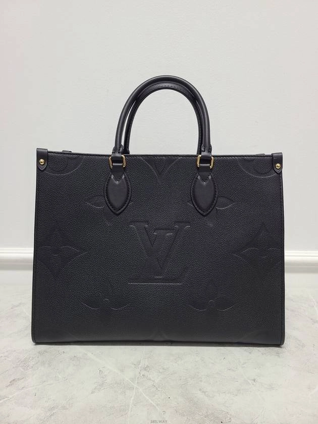 Used luxury goods Louis It MM Black Monogram Empreinte On the Go Tote Shoulder Bag