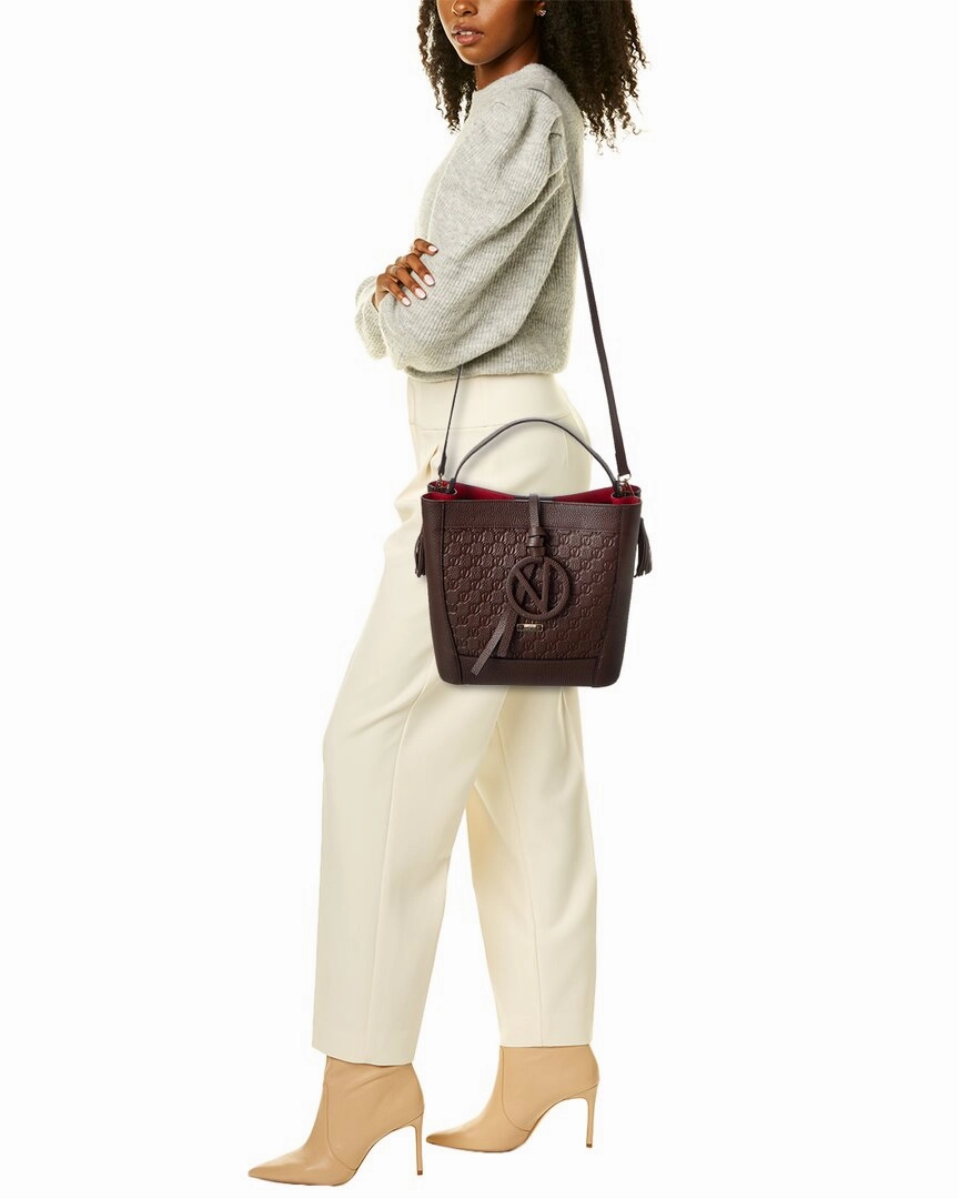 Valentino by Mario Valentino Callie Medallion Leather Shoulder Bag