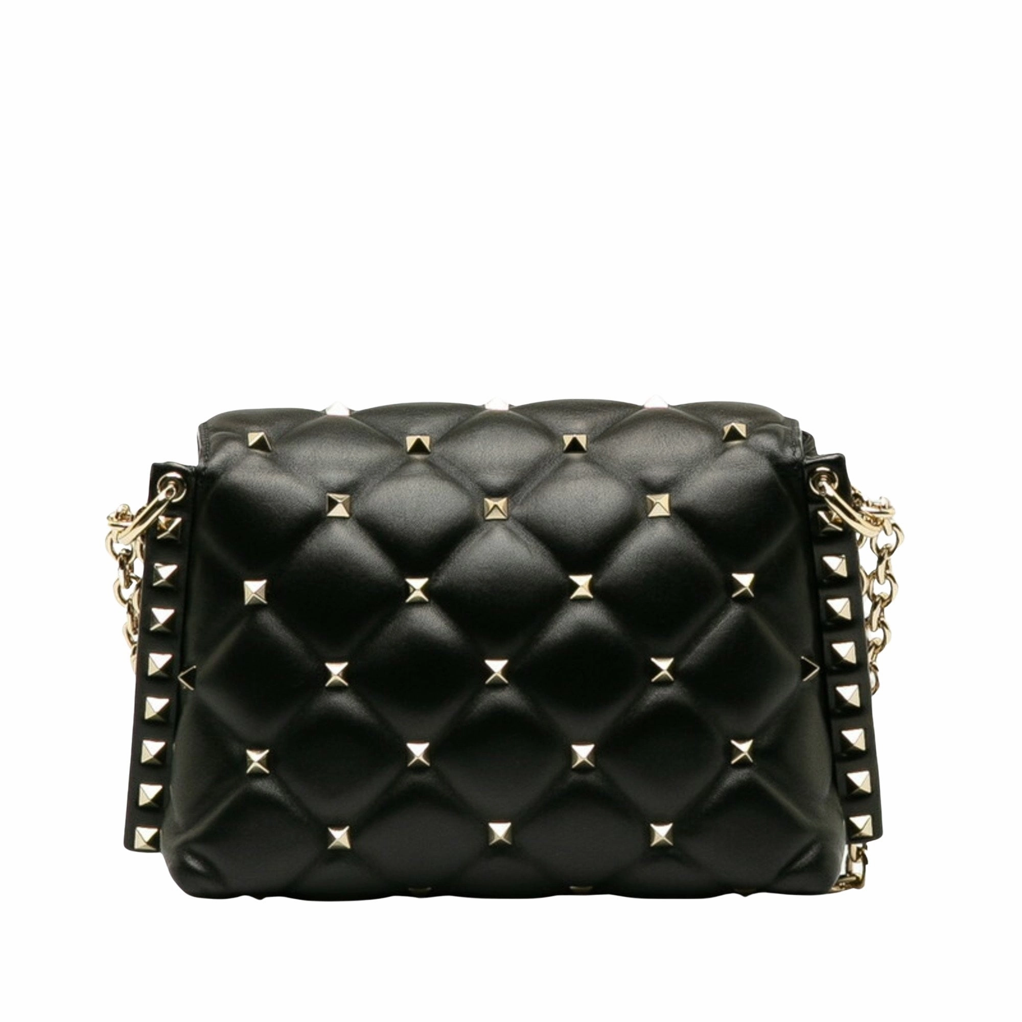 Valentino Garavani Candystud Leather Shoulder Bag (Pre-Owned)
