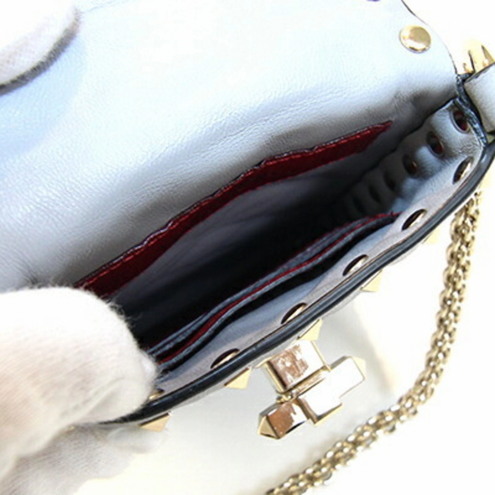 Valentino Garavani Leather Pochette Shoulder Bag (Pre-Owned)