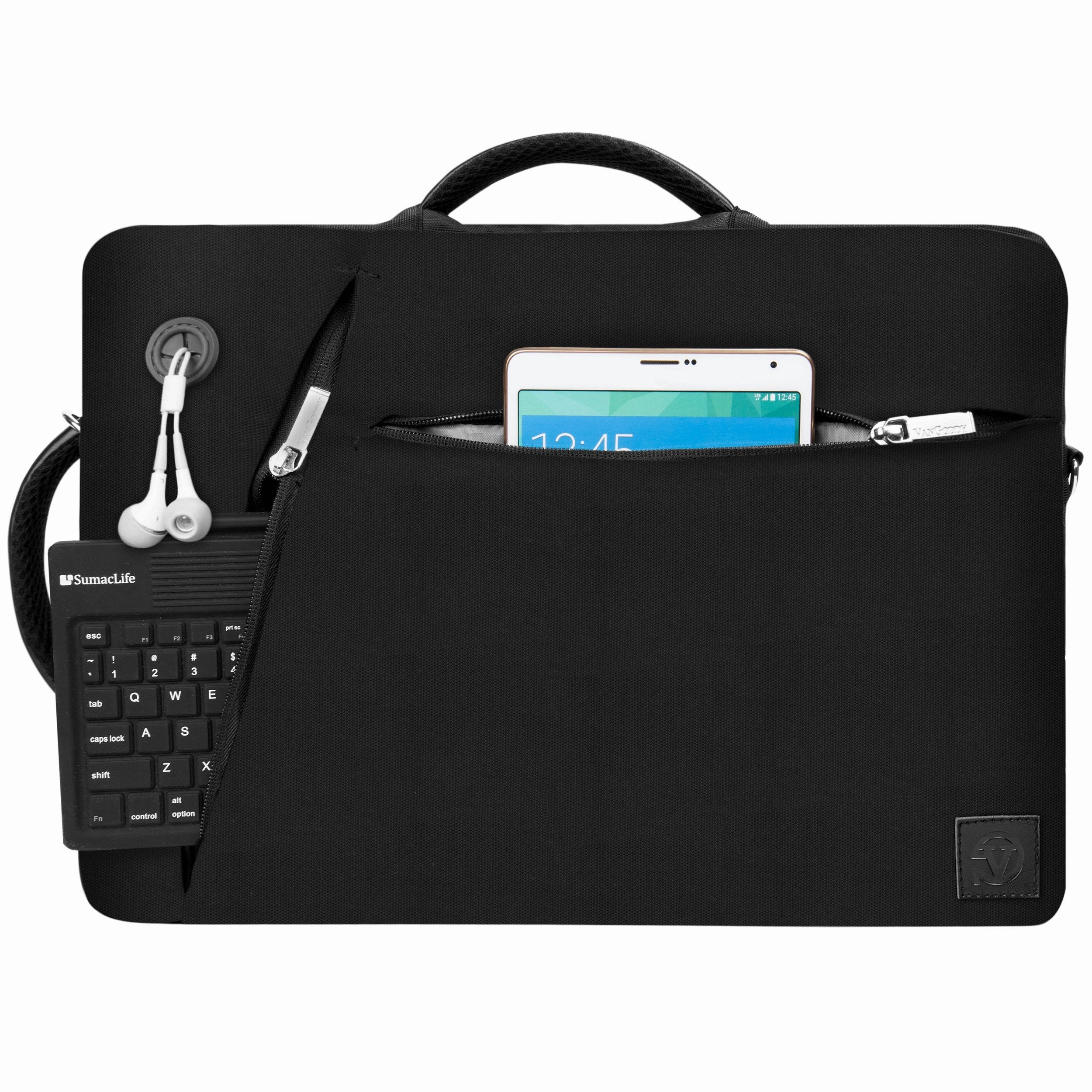 VanGoddy Black Slate 3-in-1 Hybrid Laptop Bag for Acer Aspire Series/ChromeBook Series / 13.3" Laptops   12FT HDMI Cable