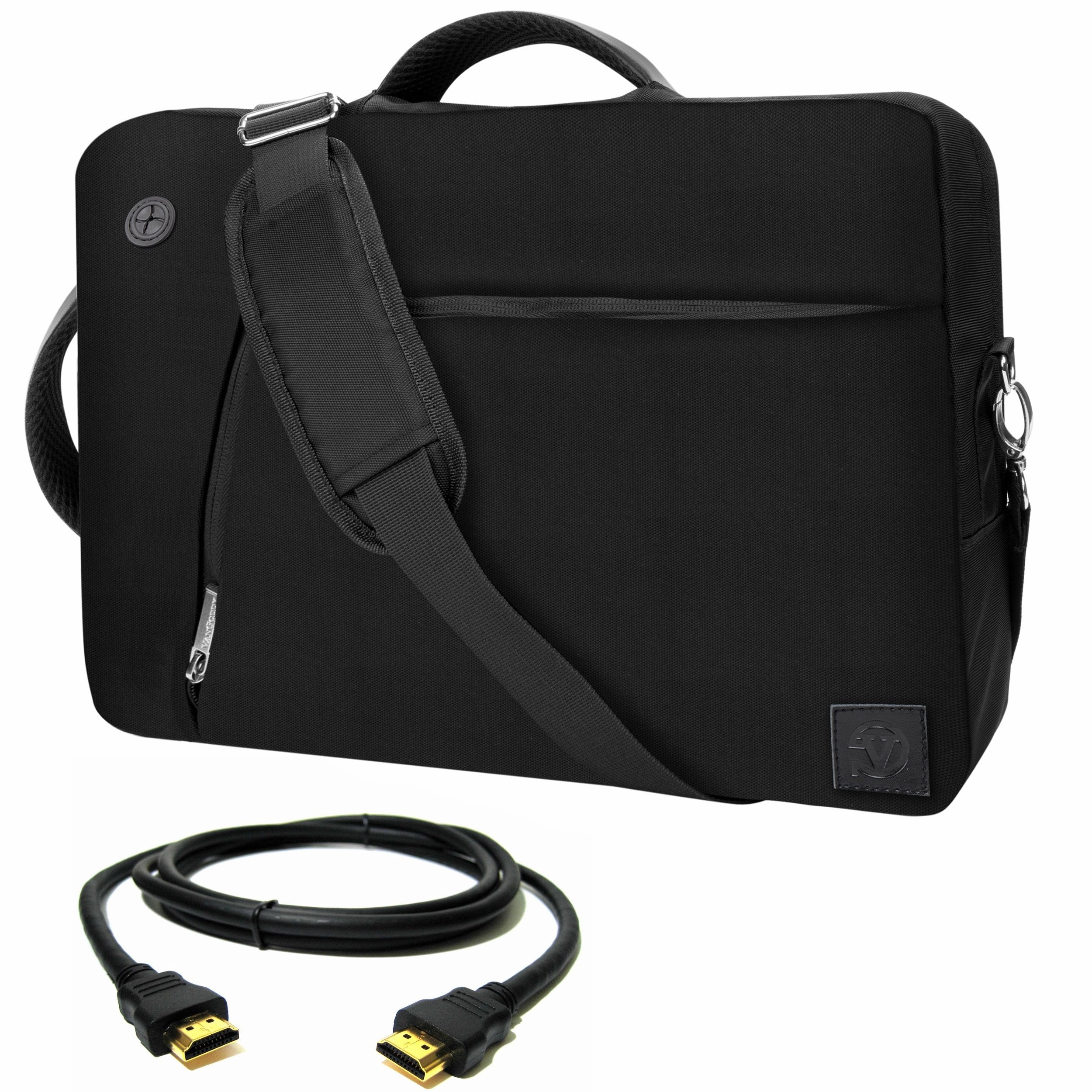 VanGoddy Black Slate 3-in-1 Hybrid Laptop Bag for Acer Aspire Series/ChromeBook Series / 13.3" Laptops   12FT HDMI Cable