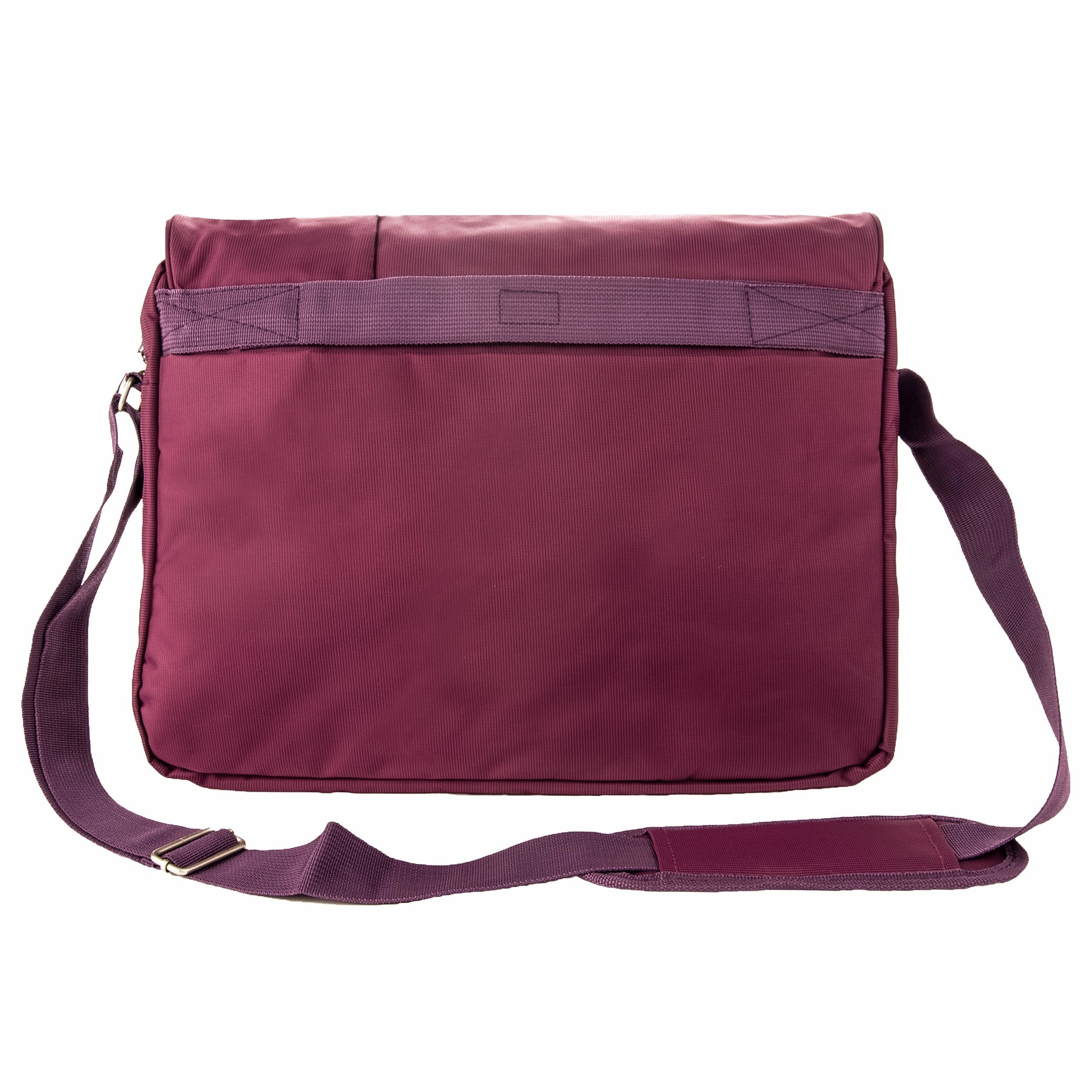 Vangoddy Purple Durabel Nylon Bag for Fujitsu Lifebook, Stylistic 12.5, 13.3, 14, 15.6 inch Laptop Combo with Headphone Splitter Cord and Micro USB Cable and Mini USB Car Charger