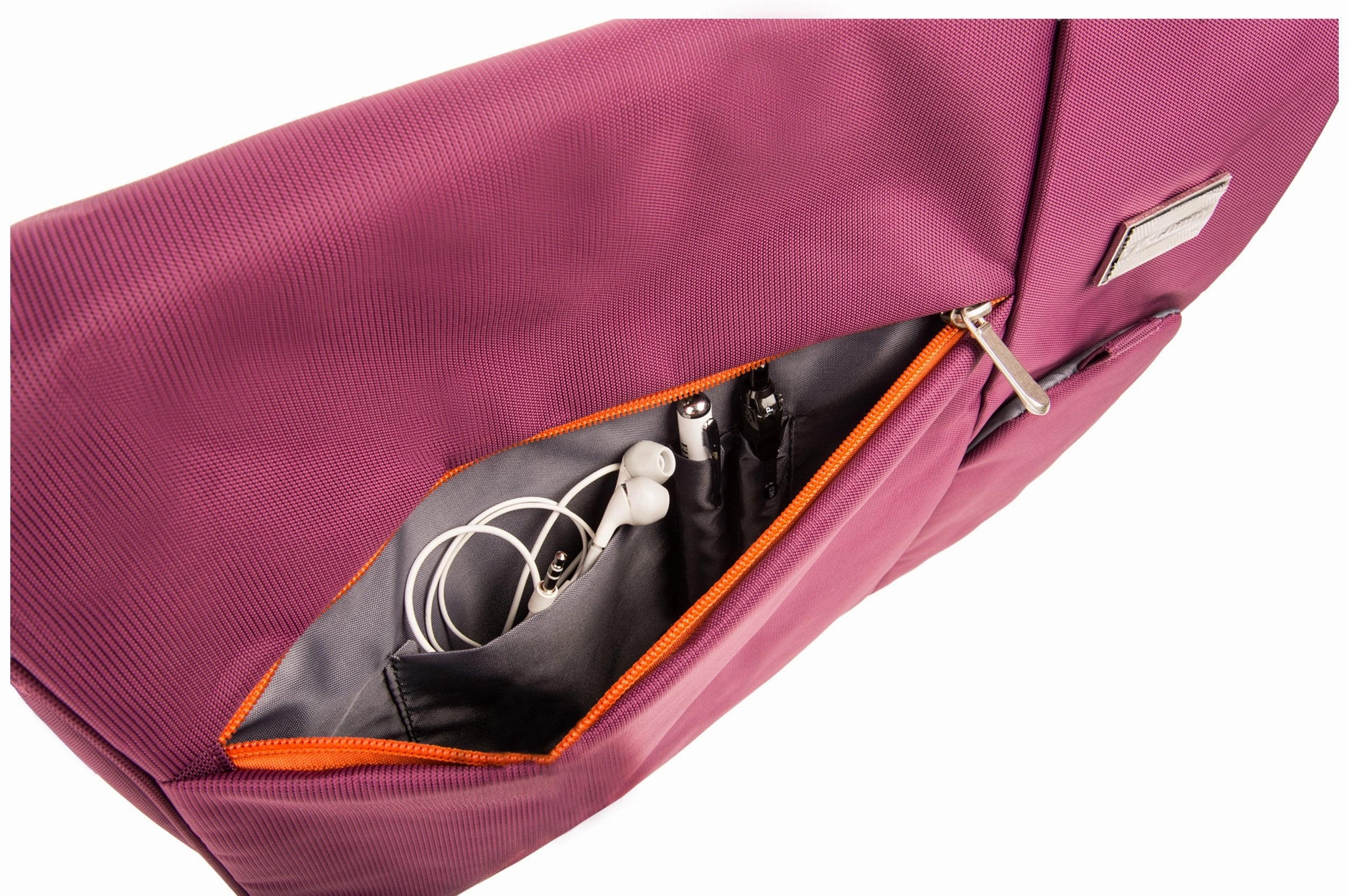 Vangoddy Purple Durabel Nylon Bag for Fujitsu Lifebook, Stylistic 12.5, 13.3, 14, 15.6 inch Laptop Combo with Headphone Splitter Cord and Micro USB Cable and Mini USB Car Charger