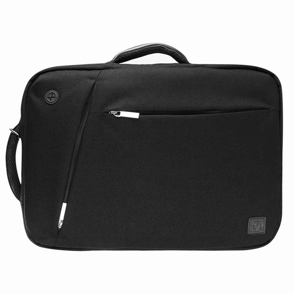Vangoddy Slate 15.6 Inch Laptop Bag Backpack Briefcase Tote Shoulder Bag (Black) for Dell Alienware, Inspiron, Latitude, Precision, XPS Series 14, 15.6 inch Laptop with Micro USB Cable with Wireless Mouse