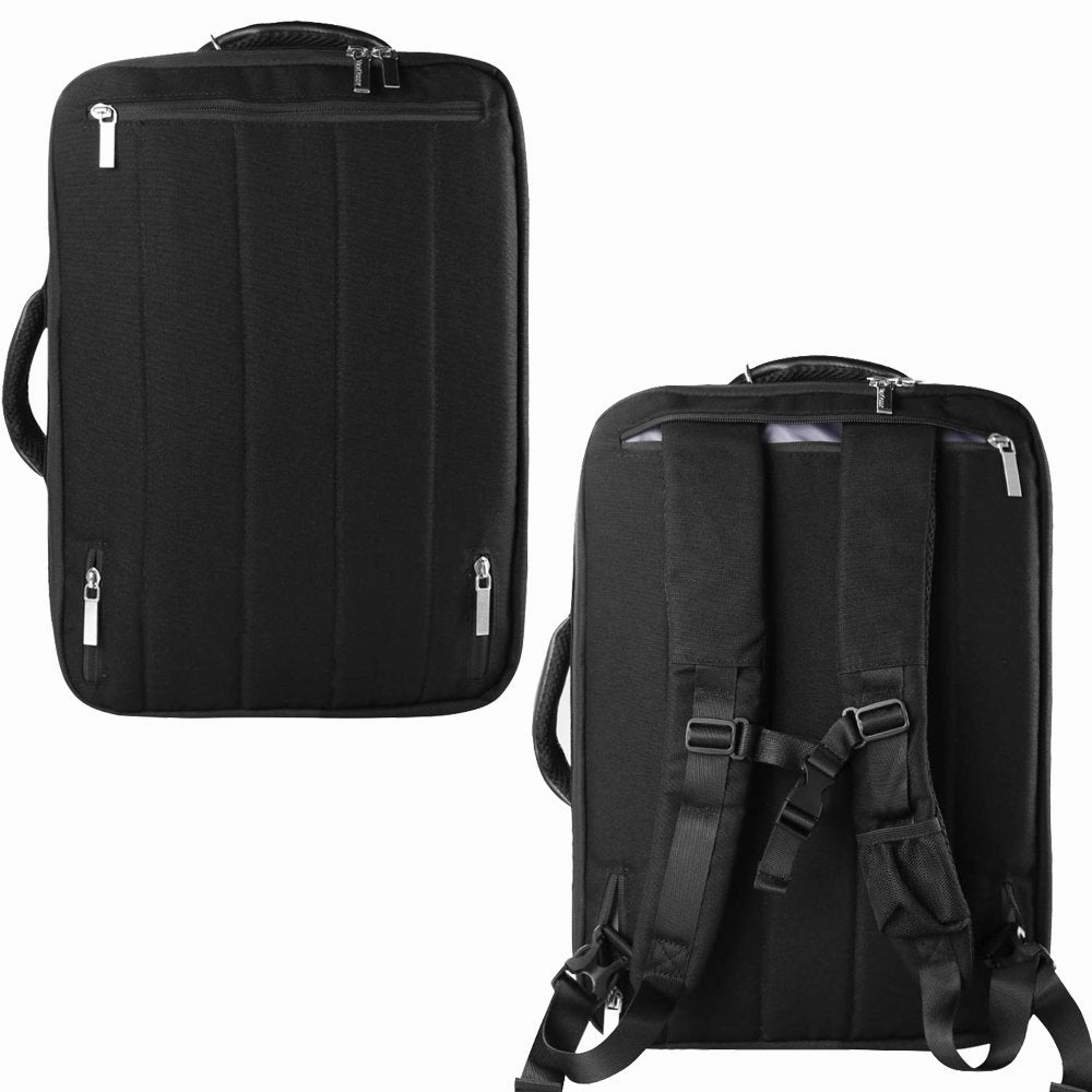 Vangoddy Slate 15.6 Inch Laptop Bag Backpack Briefcase Tote Shoulder Bag (Black) for Dell Alienware, Inspiron, Latitude, Precision, XPS Series 14, 15.6 inch Laptop with Micro USB Cable with Wireless Mouse