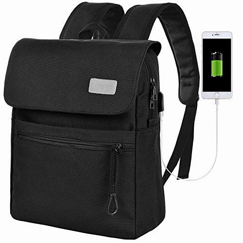 Vbiger Mens Canvas Laptop Backpack Large Capacity Vintage School Daypack Travel Backpack With Usb
