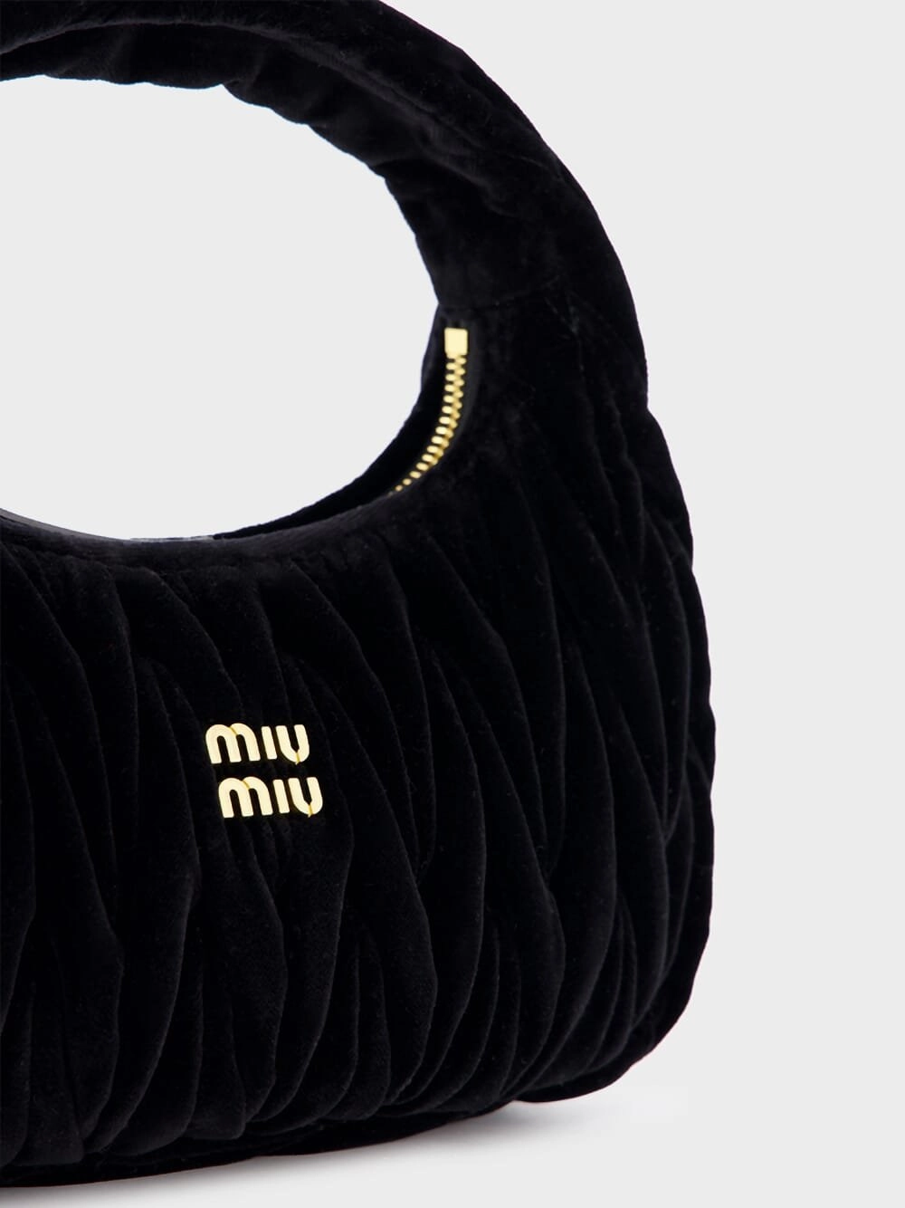 Velvet Matelass Hobo Bag