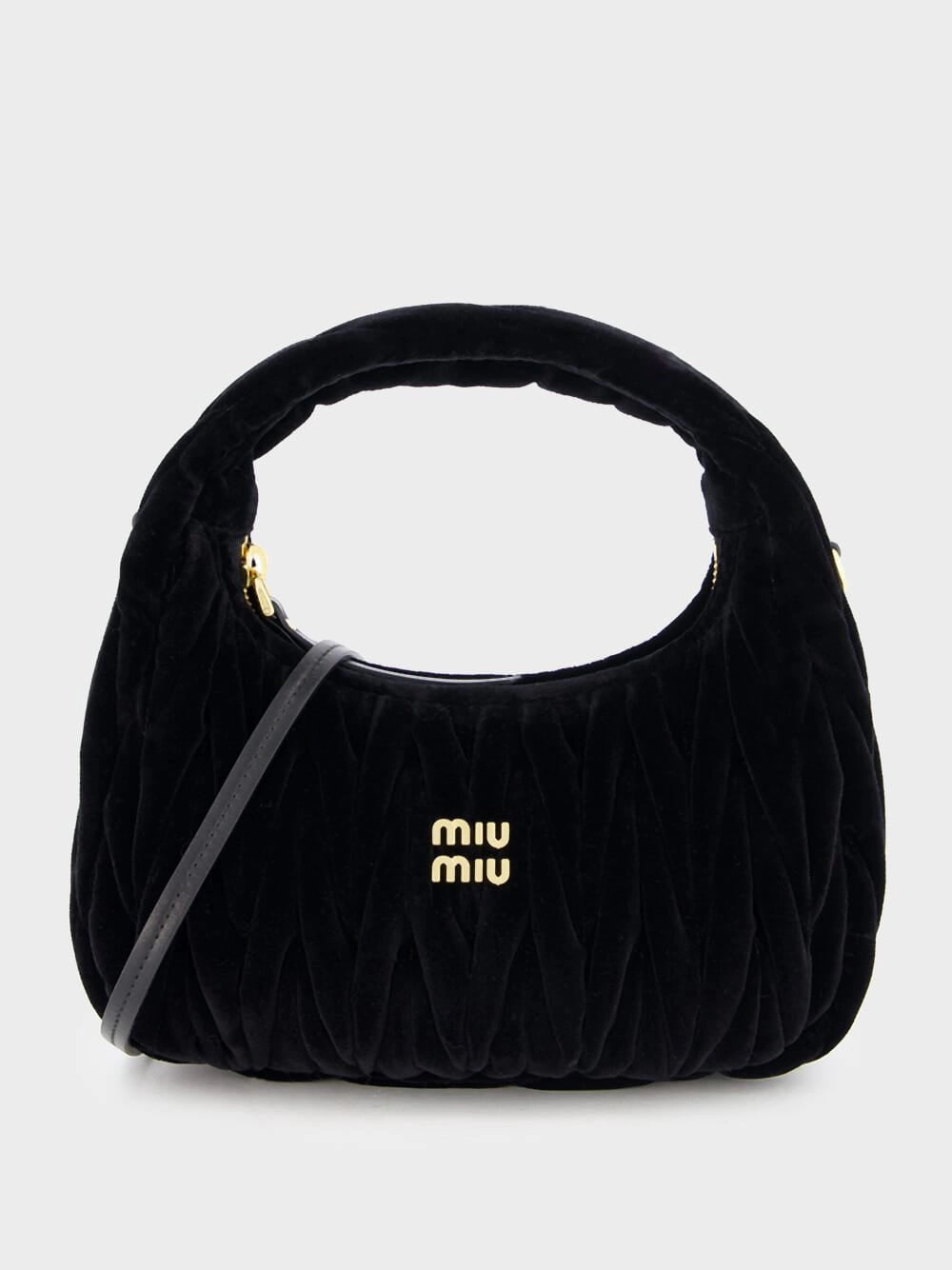 Velvet Matelass Hobo Bag