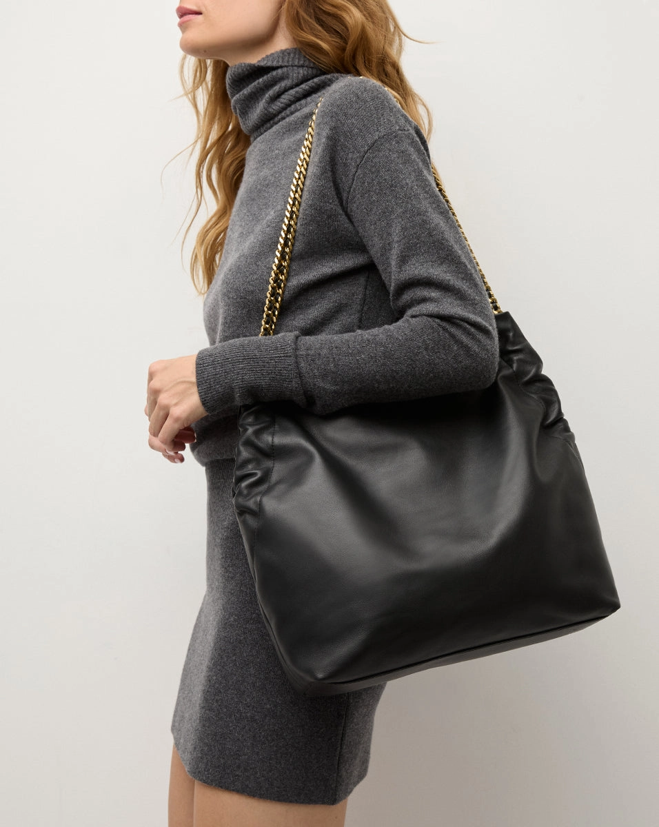 Veronica Beard Leather Slouch Bag