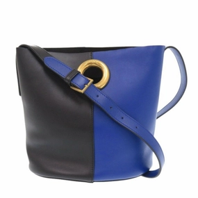 Versace blue Leather Shoulder Bag (Pre-Owned)
