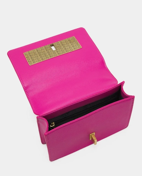 Versace Jeans Couture Saffiano Lock Crossbody Bag