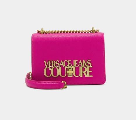 Versace Jeans Couture Saffiano Lock Crossbody Bag