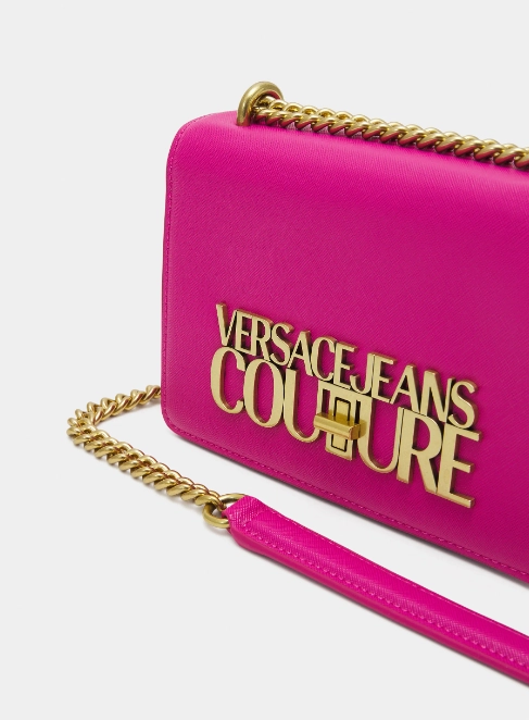 Versace Jeans Couture Saffiano Lock Crossbody Bag