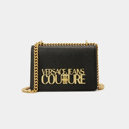 Versace Jeans Couture Saffiano Lock Crossbody Bag