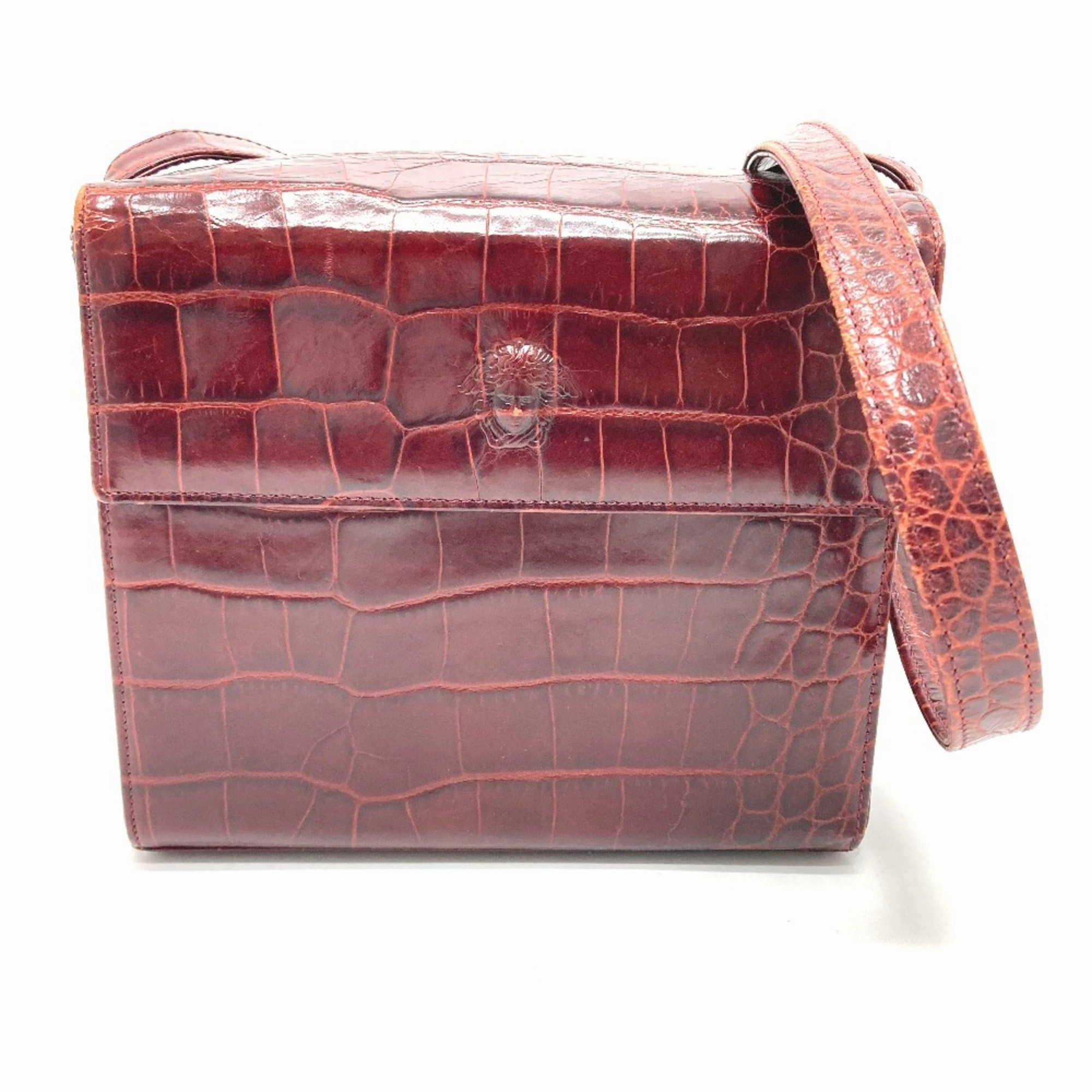 Versace  Leather Shoulder Bag (Pre-Owned)