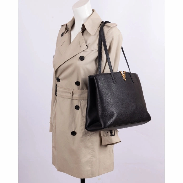 Versace Virtus V Logo Tote