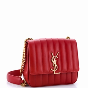 Vicky Crossbody Bag Vertical Quilted Leather Medium