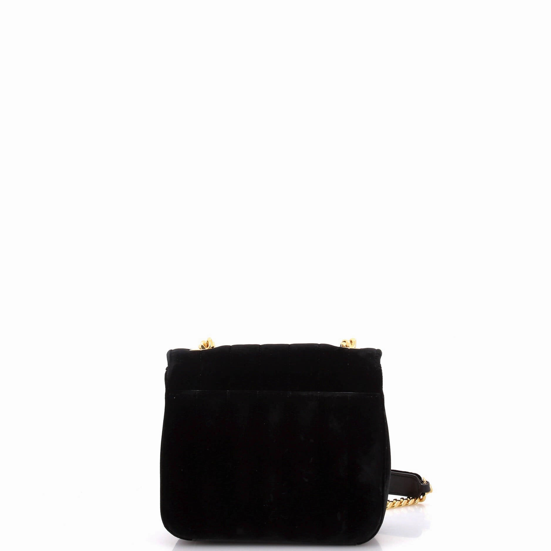 Vicky Crossbody Bag Vertical Quilted Velvet Small