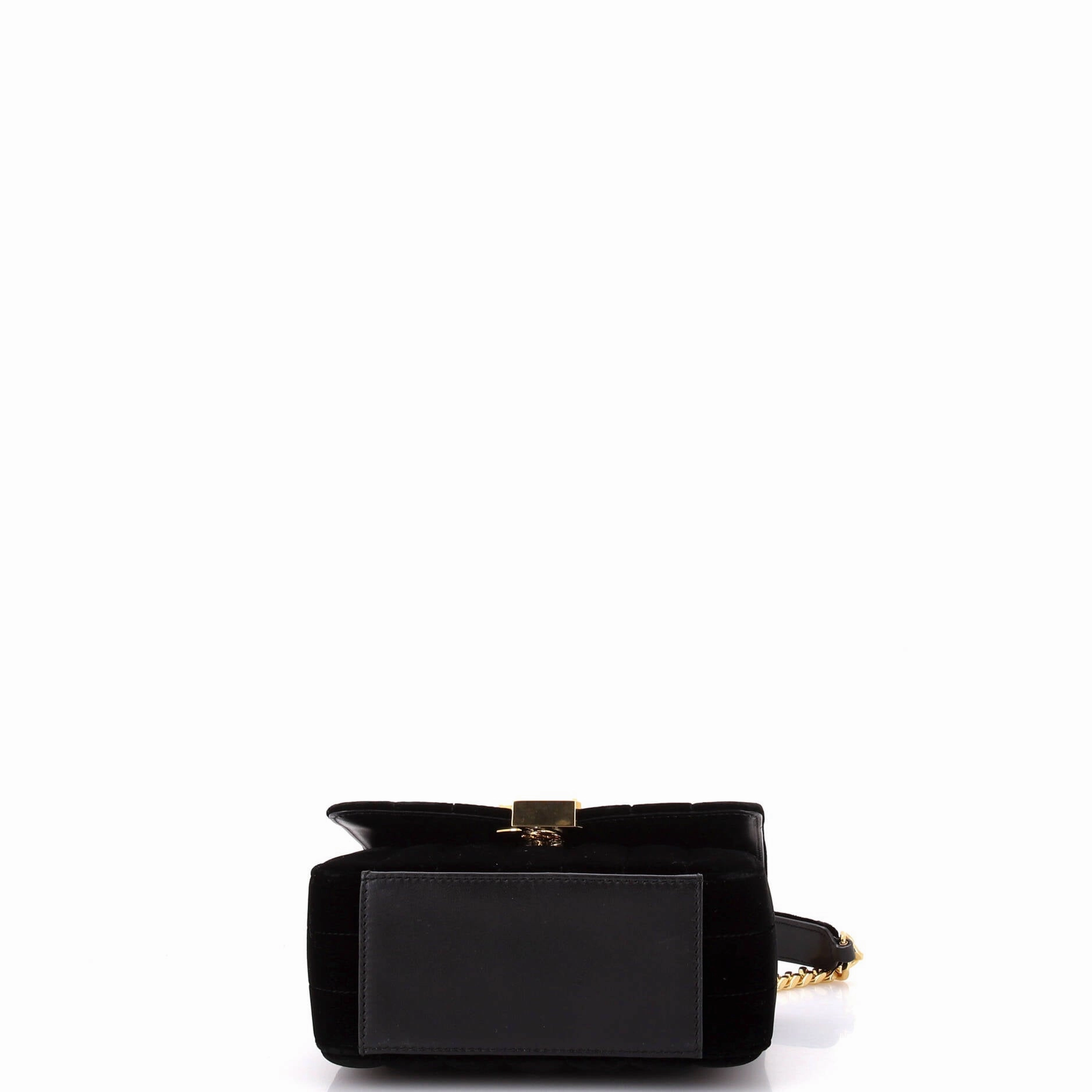 Vicky Crossbody Bag Vertical Quilted Velvet Small