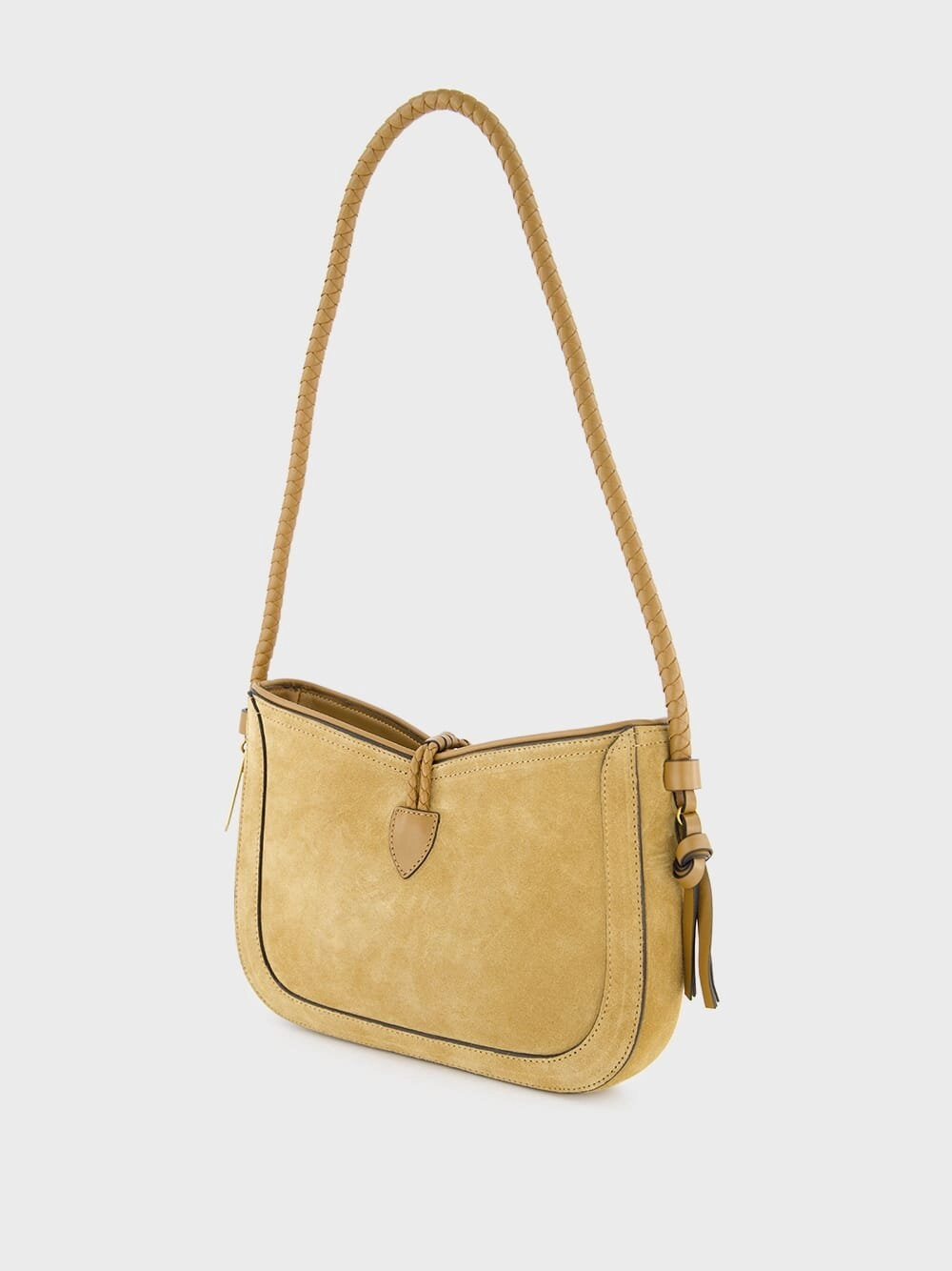 Vigo Suede Brown Shoulder Bag