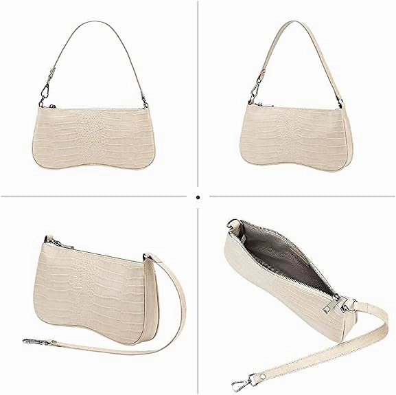 Vintage Grain Tote Underarm Bag Baguette Bag