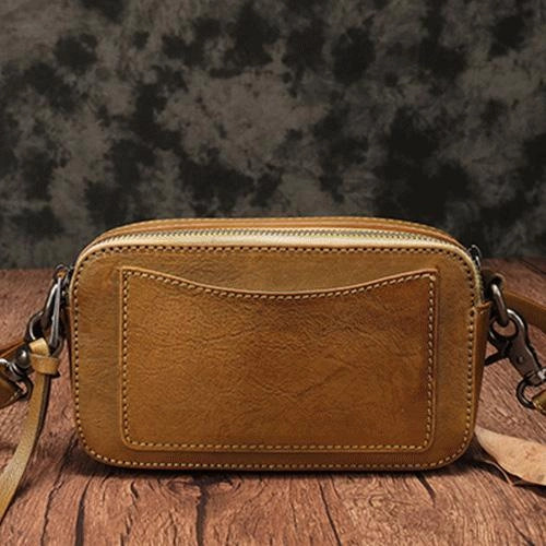 Vintage Leather Red Womens Clutch Side Purse Small Cube Shoulder Bag Leather Purse Crossbody Bags
