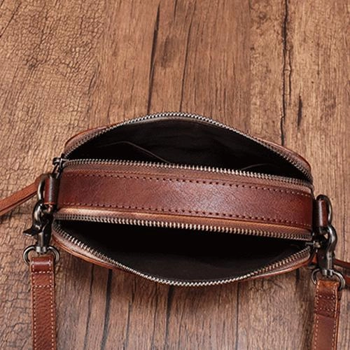 Vintage Leather Red Womens Clutch Side Purse Small Cube Shoulder Bag Leather Purse Crossbody Bags