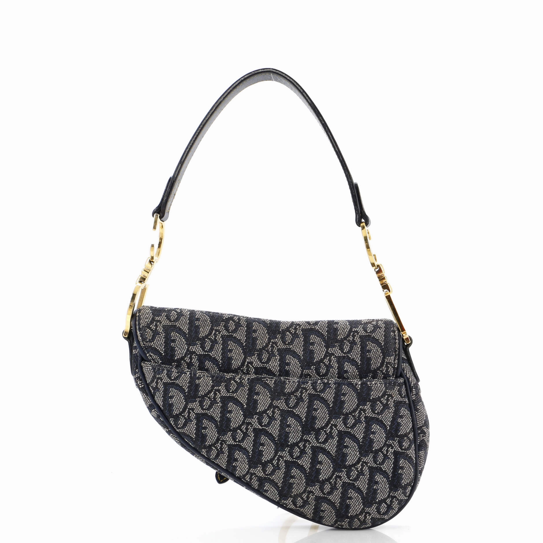Vintage Saddle Bag Diorissimo Canvas Medium