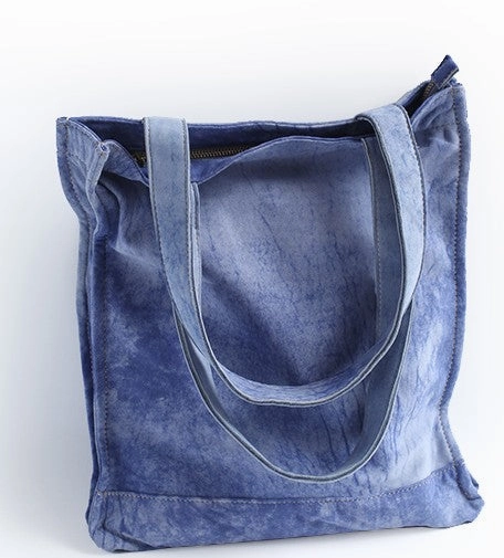 Vintage WOMENs LEATHER Small Handbag Tote Bag Work Tote Shoulder Purse FOR WOMEN