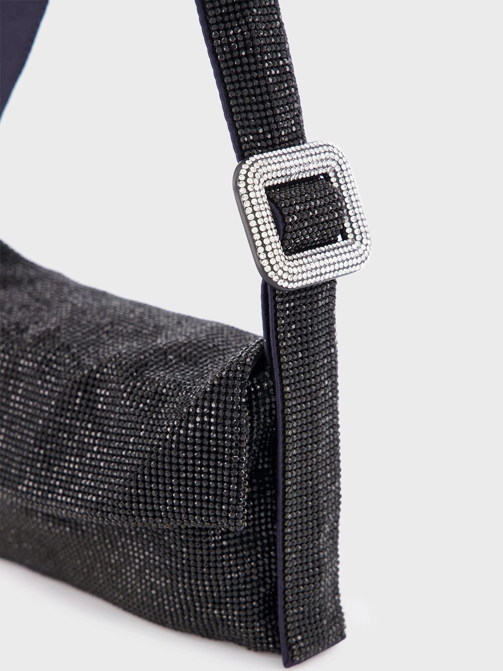 Vitty La Mignon Black crystal handbag