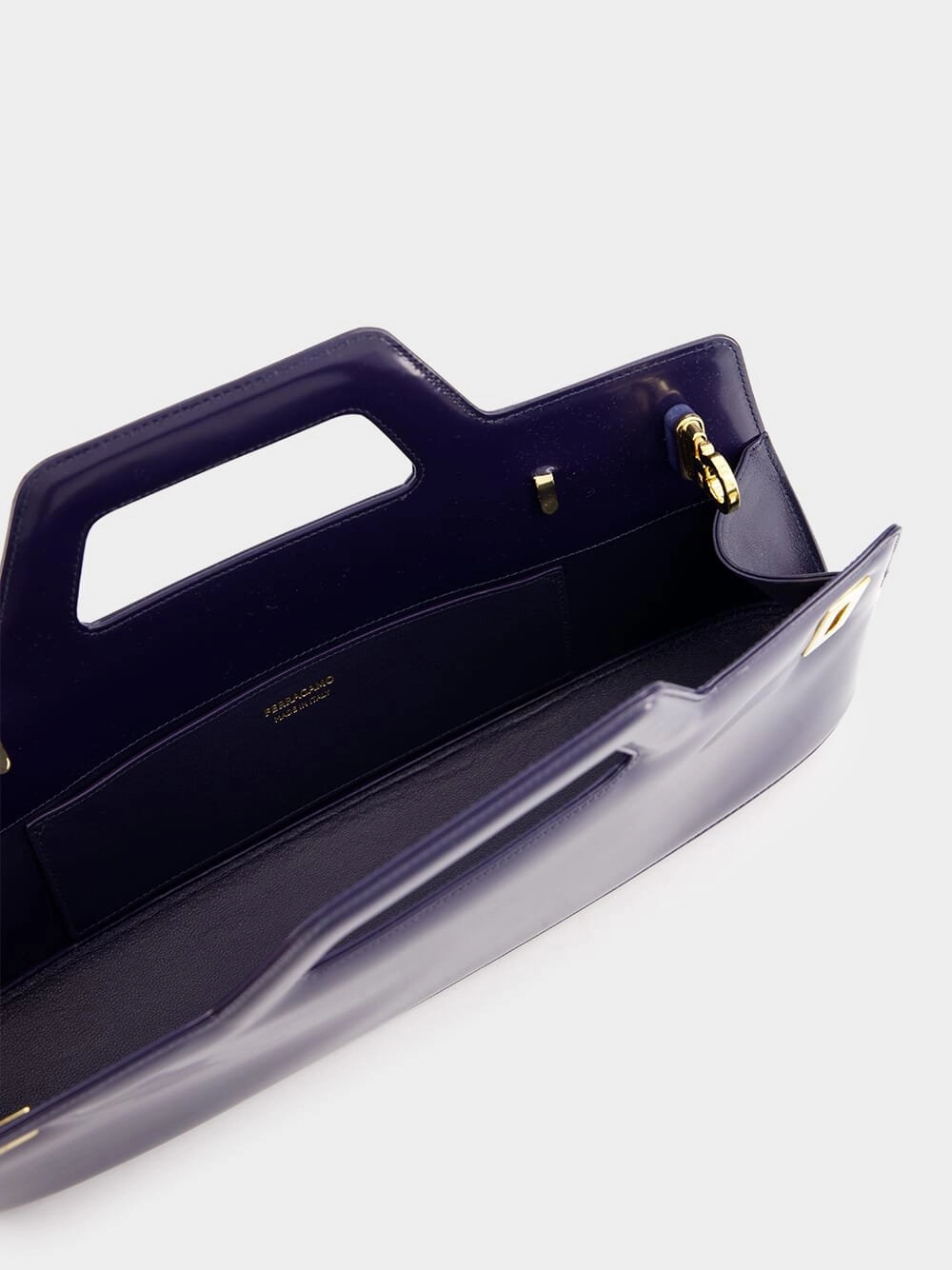 Wanda East-West Top Handle Blue Bag