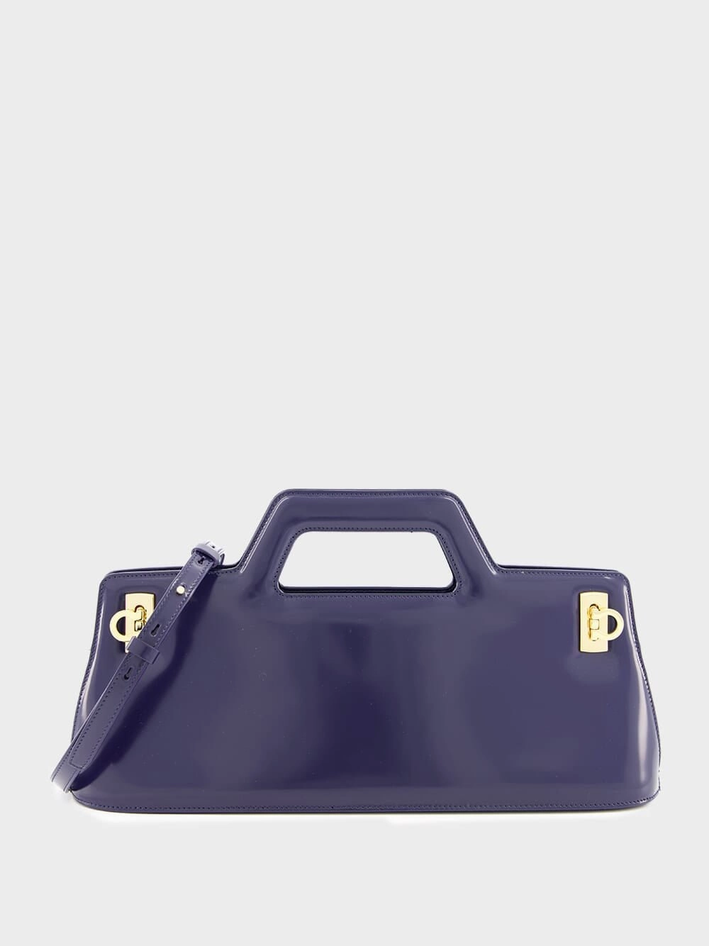 Wanda East-West Top Handle Blue Bag