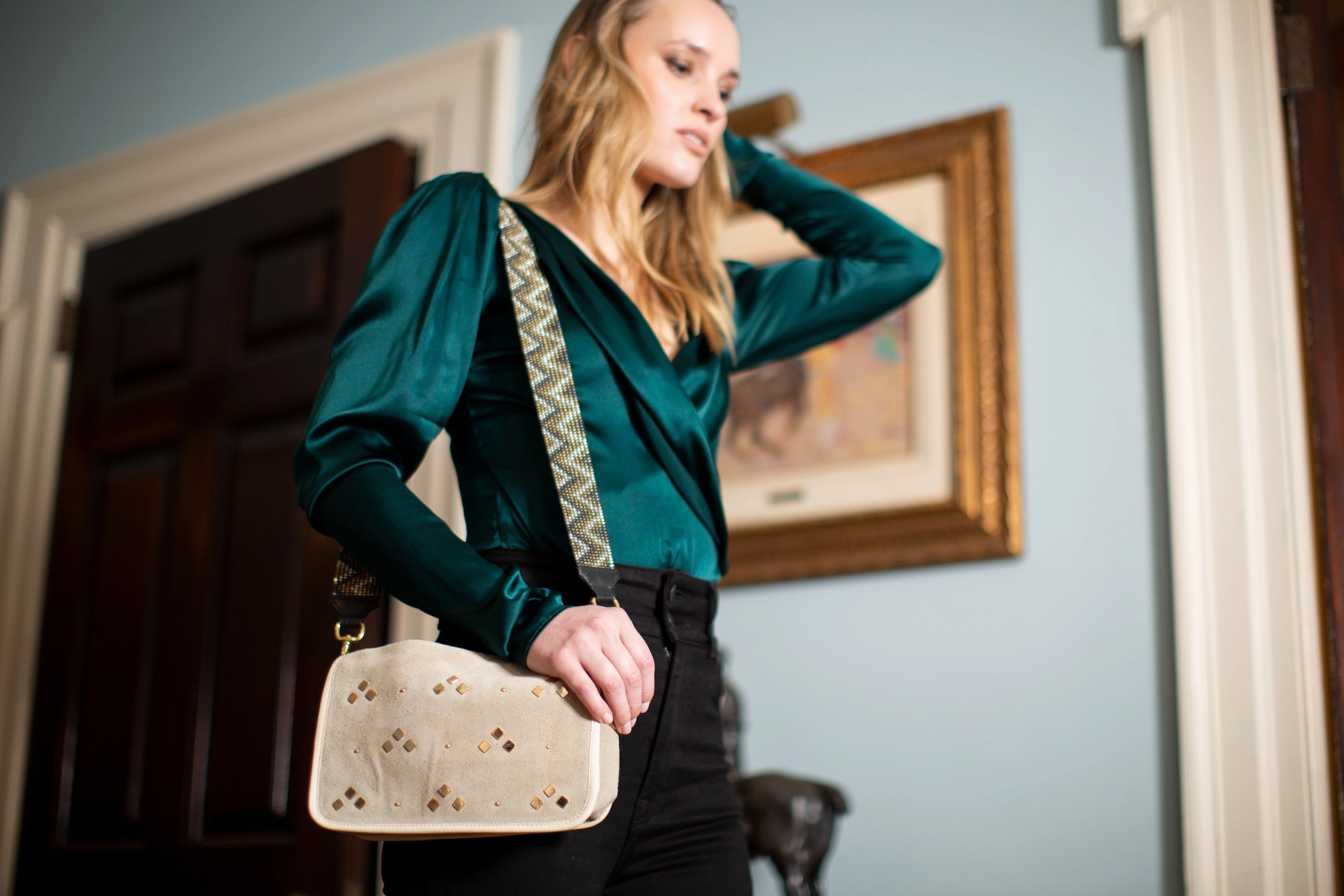 WINTER WHITE GOLD MIA BAG