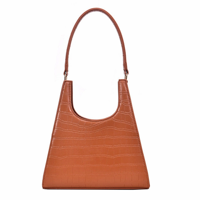 Women Handbag Retro Alligator Subaxillary Bag Vintage Small Triangle Handbags Female Luxury Crocodile Shoulder Bag LadyA155