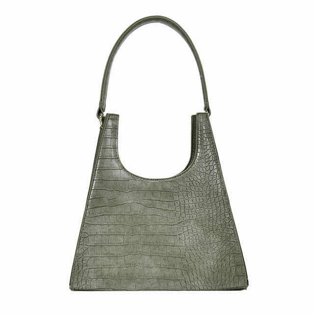 Women Handbag Retro Alligator Subaxillary Bag Vintage Small Triangle Handbags Female Luxury Crocodile Shoulder Bag LadyA155