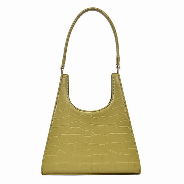 Women Handbag Retro Alligator Subaxillary Bag Vintage Small Triangle Handbags Female Luxury Crocodile Shoulder Bag LadyA155