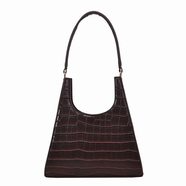 Women Handbag Retro Alligator Subaxillary Bag Vintage Small Triangle Handbags Female Luxury Crocodile Shoulder Bag LadyA155