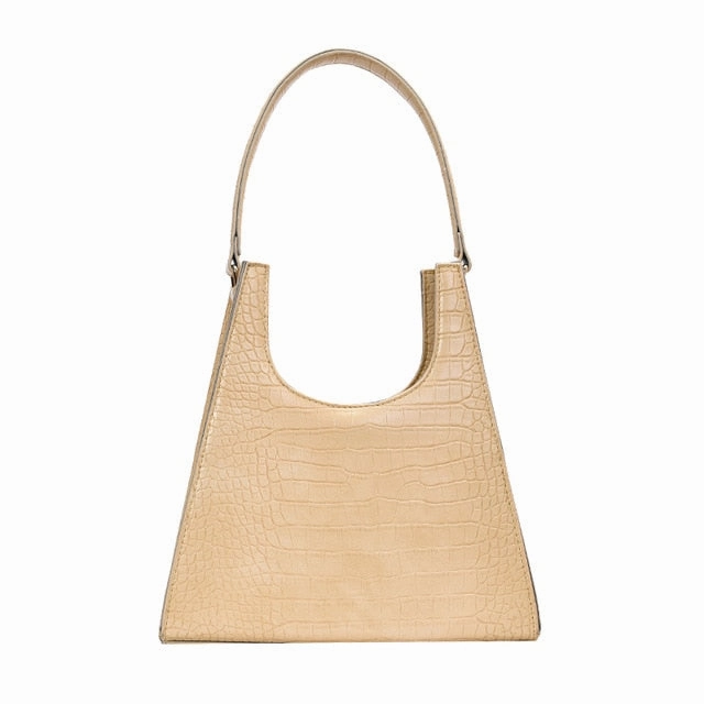 Women Handbag Retro Alligator Subaxillary Bag Vintage Small Triangle Handbags Female Luxury Crocodile Shoulder Bag LadyA155