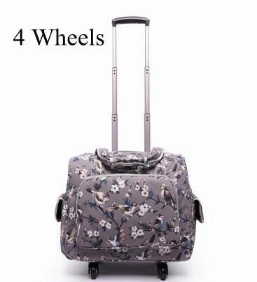 Women Luggage Suitcase On Wheels Travel Trolley Luggage Bag 20 Inch Wheeled Bags Laptop Business