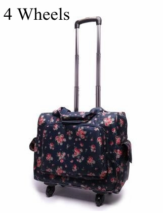 Women Luggage Suitcase On Wheels Travel Trolley Luggage Bag 20 Inch Wheeled Bags Laptop Business