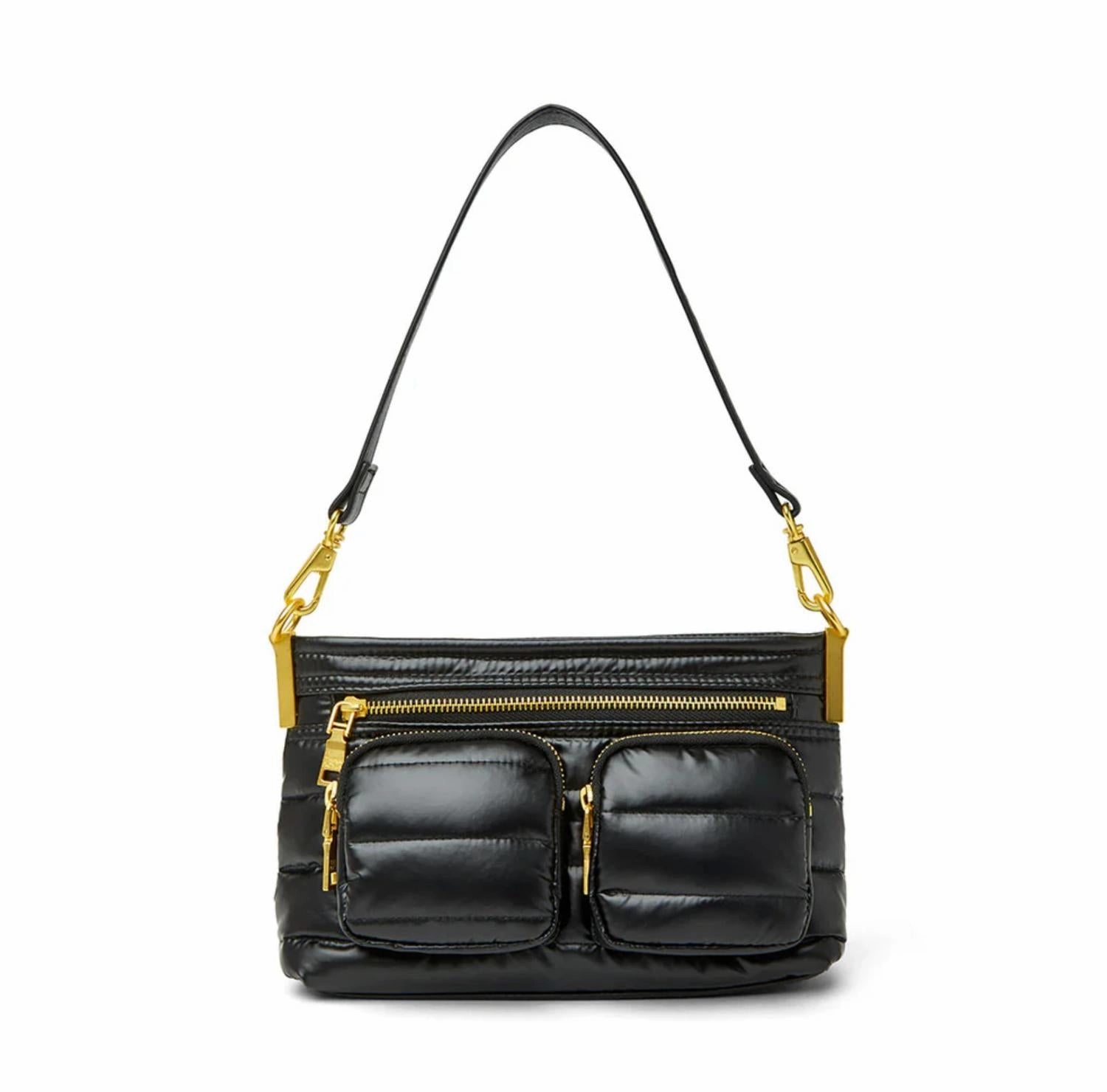 Women's Double Trouble Bag In Pearl Black/gold