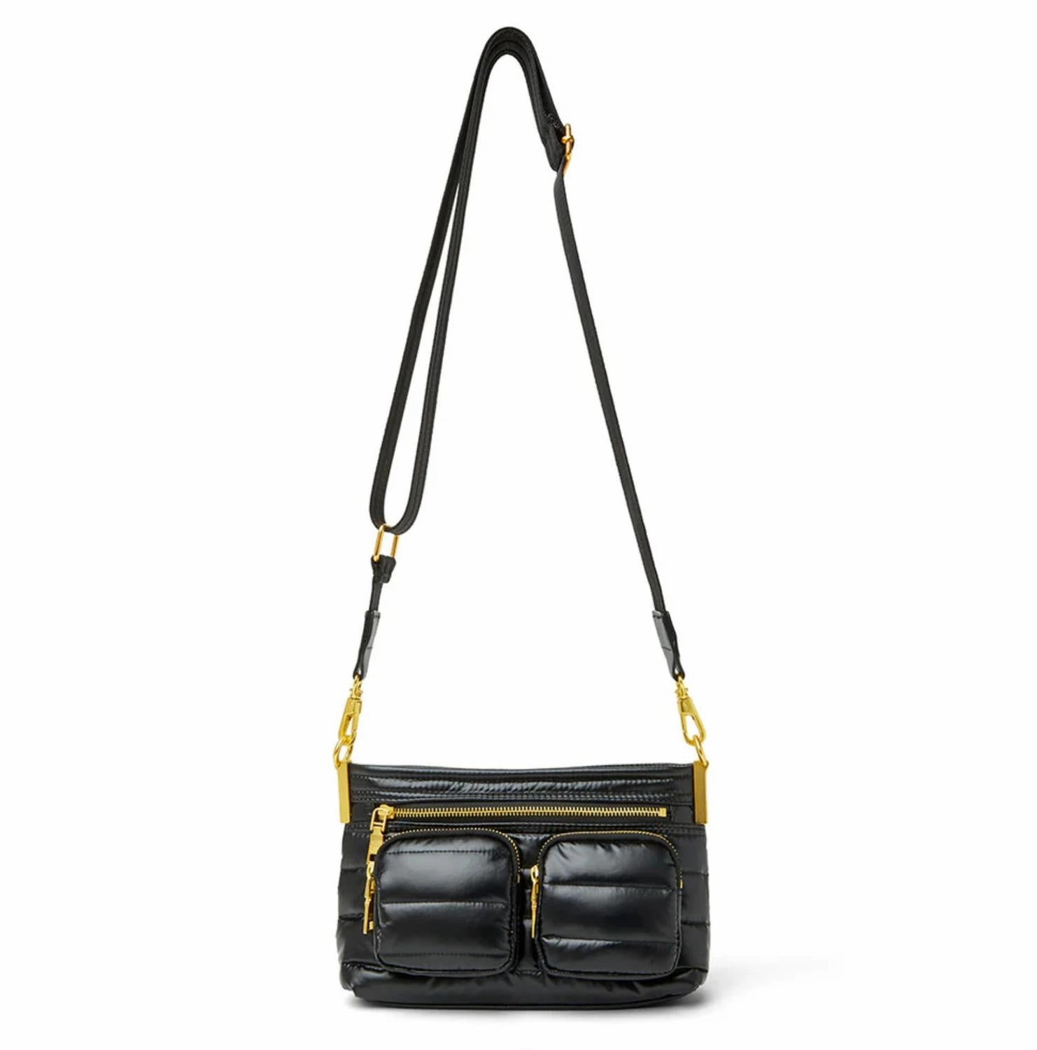 Women's Double Trouble Bag In Pearl Black/gold