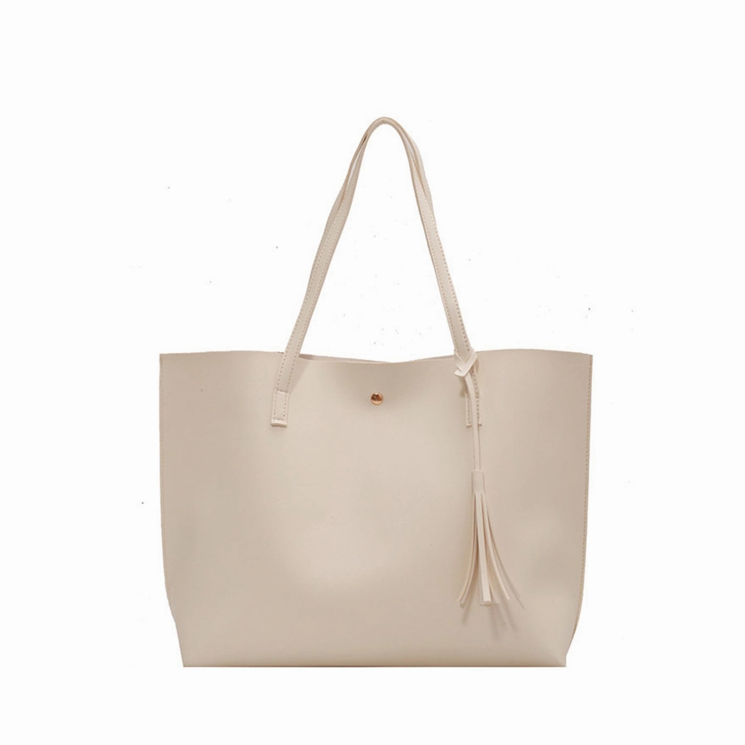 Women's Soft Faux Leather Tote Shoulder Bag