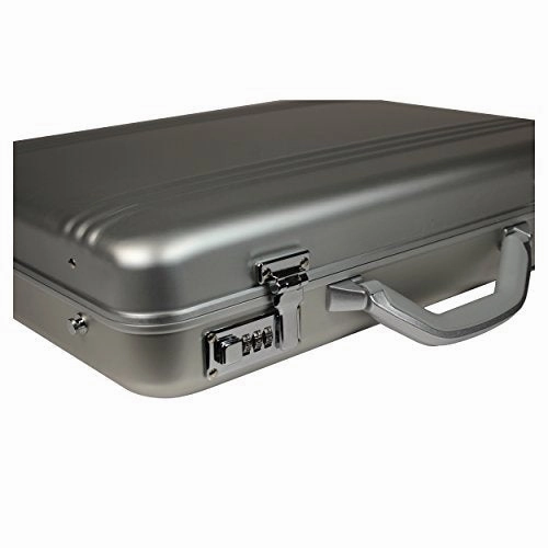 World Traveler European-style Aluminum Silver Laptop Attache Case, One Size